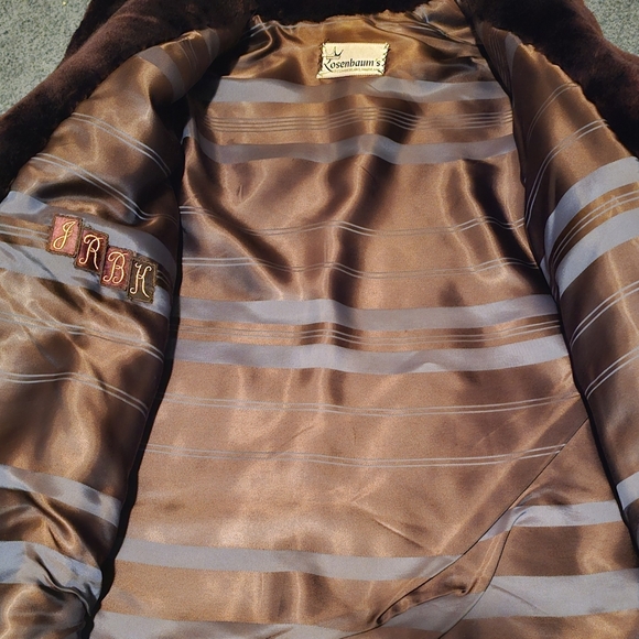 Vintage 1950s Rosenbaun's Mouton Brown Fur (Pre-Owned) - Picture 2 of 6